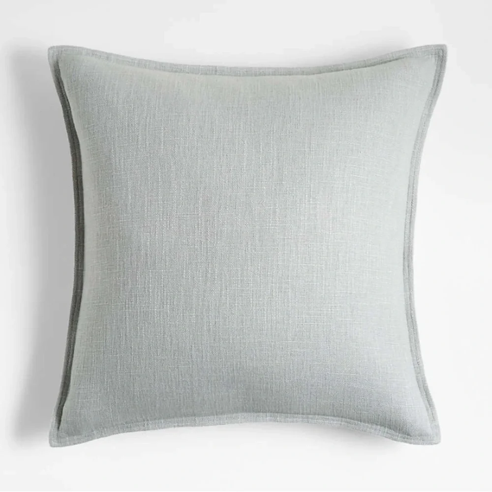 Crate & Barrel - 20x20 Organic Linen Throw Pillow Cases (Set of 2)
